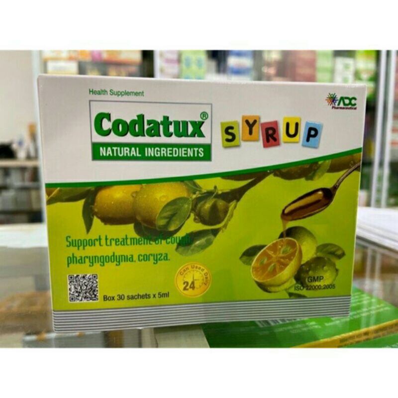 Siro Codatux syrup Giảm Ho Long Đờm Đau Họng 30 Gói