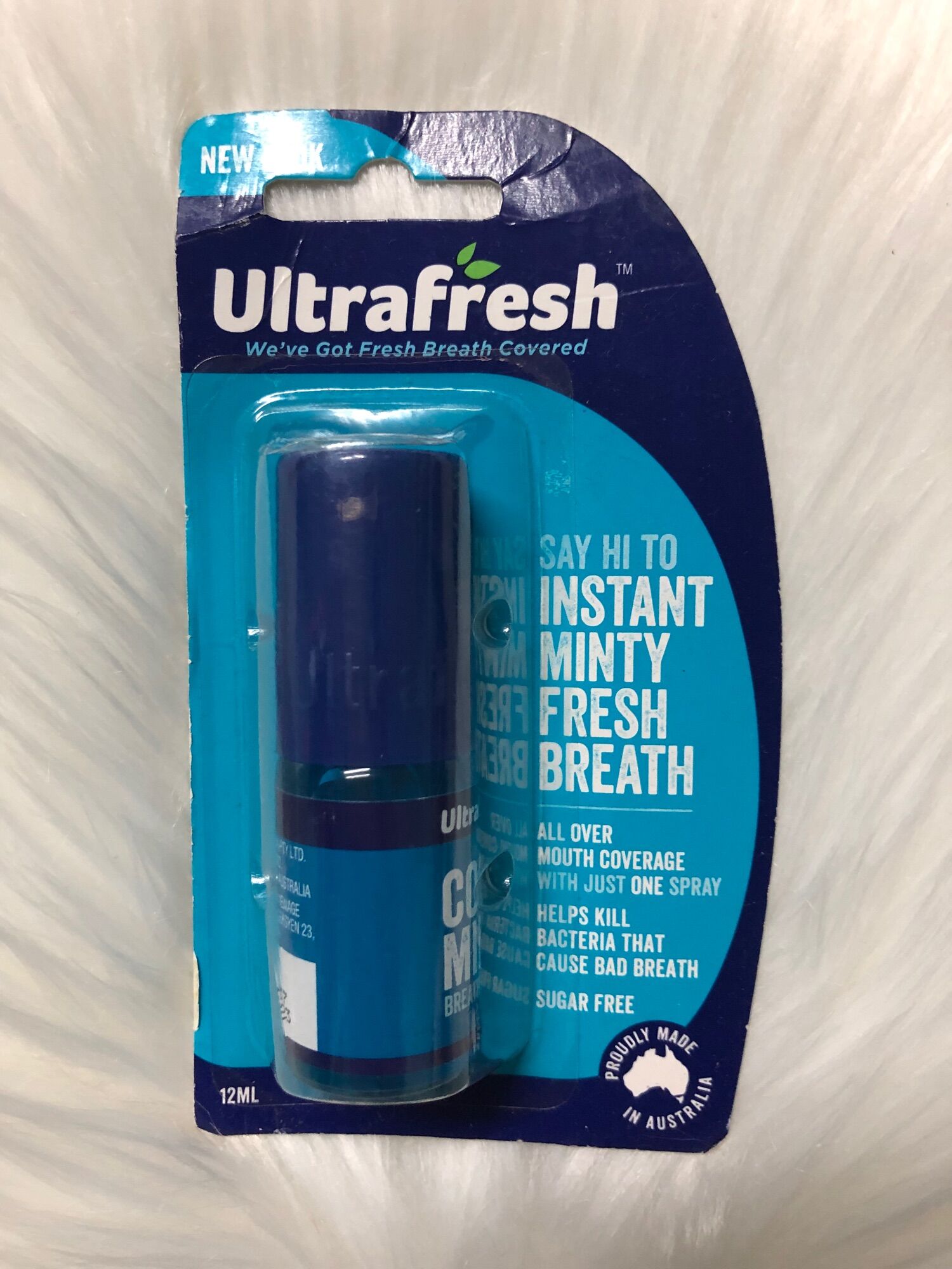 [Bill Úc] Nước Xịt Thơm Miệng Ultrafresh Cool Mint Breath Spray 12Ml