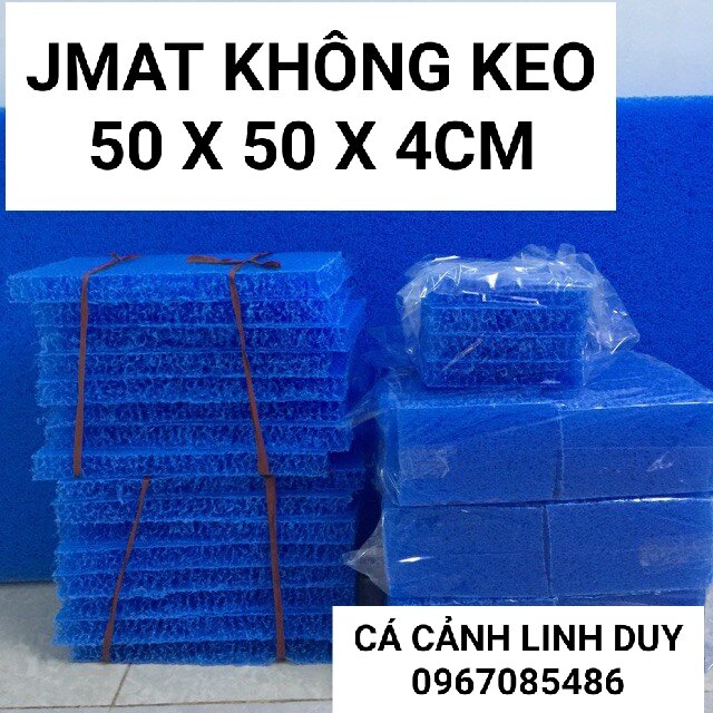 JMAT KHÔNG KEO ( NGANG 50CM X DÀI  50 X CAO 4CM ) BÙI NHÙI LỌC NƯỚC GIÁ RẺ , JMAT LỌC NƯỚC , JMAT
