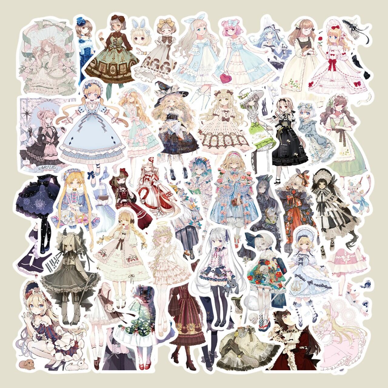 Set 50 miếng sticker hình dán chống nước