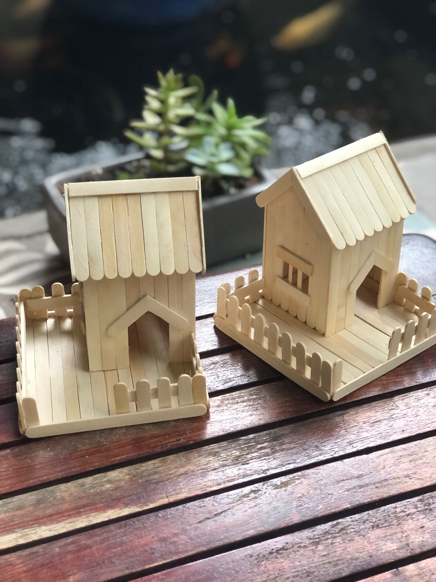 [HCM]Nhà gỗ handmade trang trí bàn làm việc văn phòng quà lưu niệm