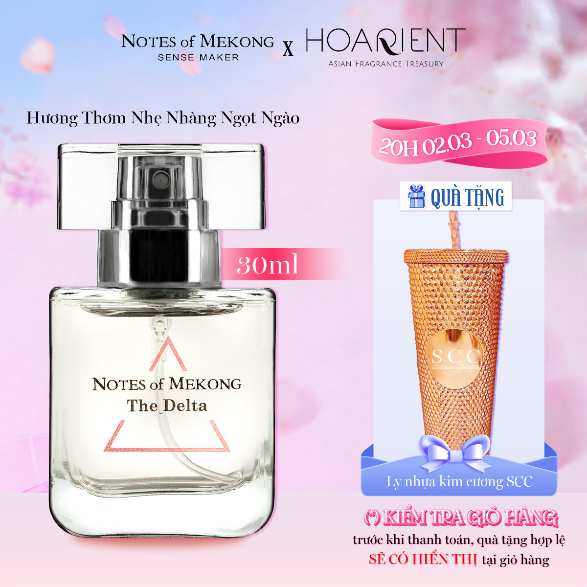 Nước Hoa Nữ Cao cấp Notes Of Mekong The Delta Hương Ấm Áp Mê Hoặc 30ml HOARIENT Chính Hãng
