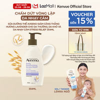 Sữa dưỡng thể giảm căng thẳng Hương Lavender cho da thường da khô và da nhạy cảm Aveeno Stress Relief 354ml