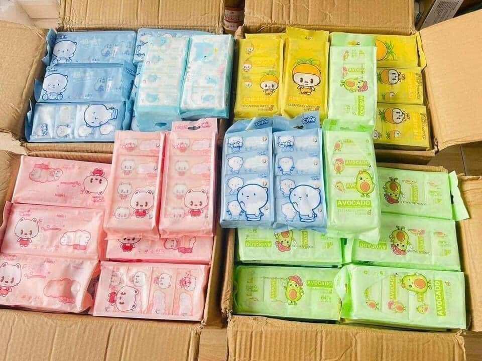 khăn ướt bỏ túi 1 bịch 8 gói