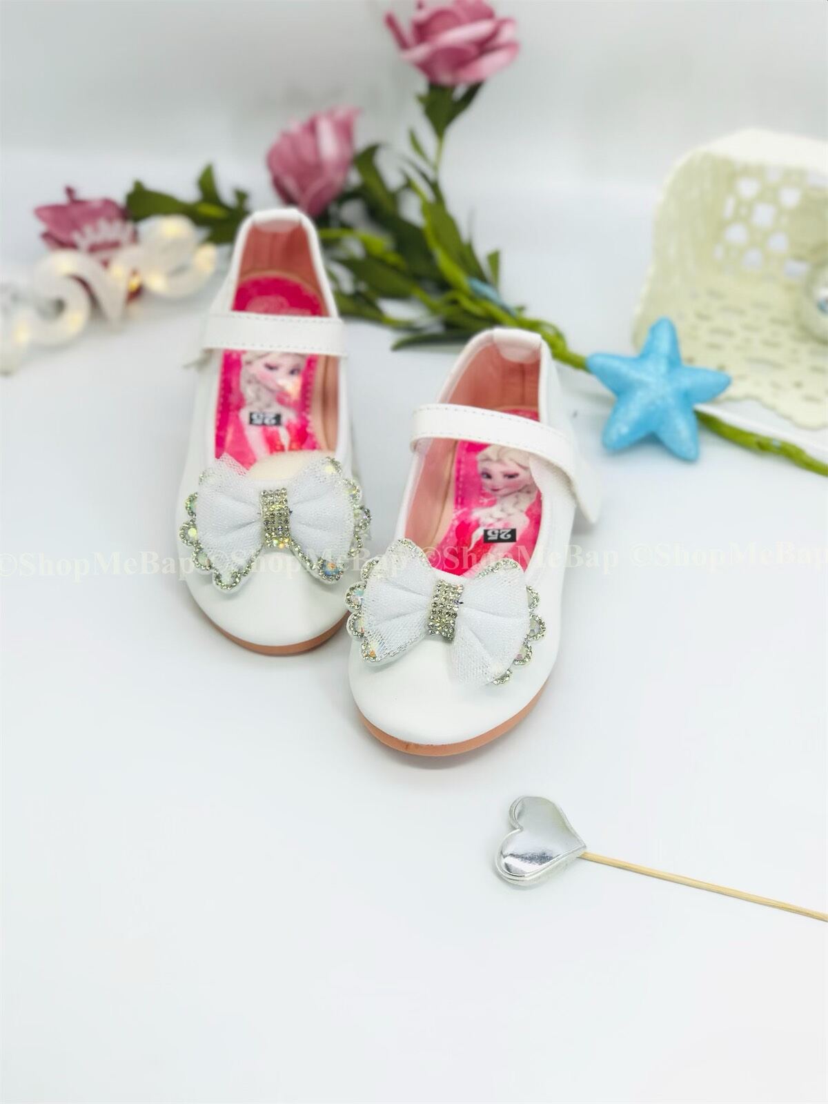 Giày búp bê lót elsa siêu dễ thương cho bé gái