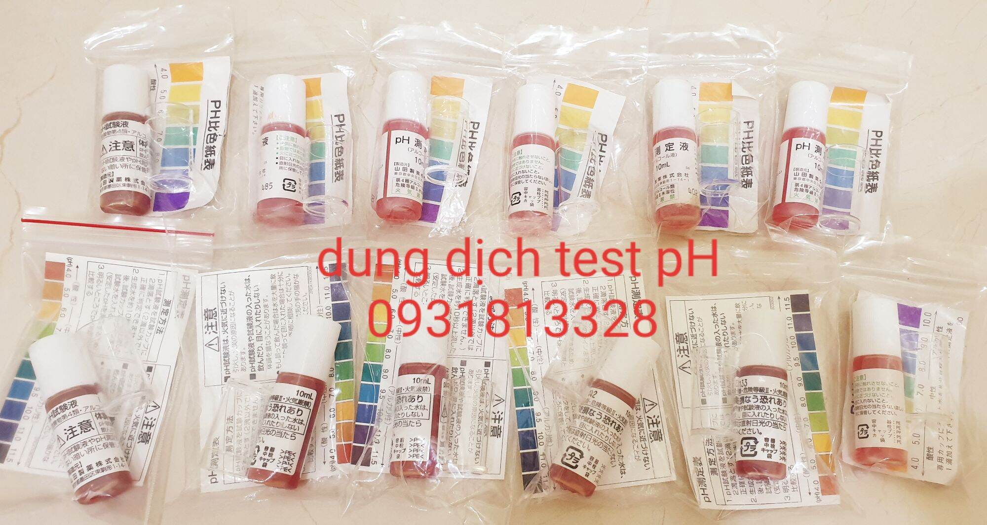 10ml Dung dịch test pH thử nguồn nước máy ion kiềm