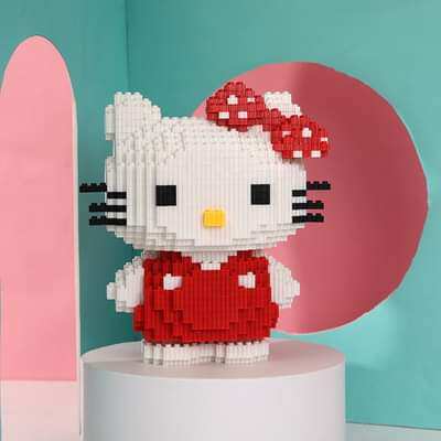 🌸ĐỒ CHƠI LẮP RÁP LEGO 3D HELLO KITTY DOREMON