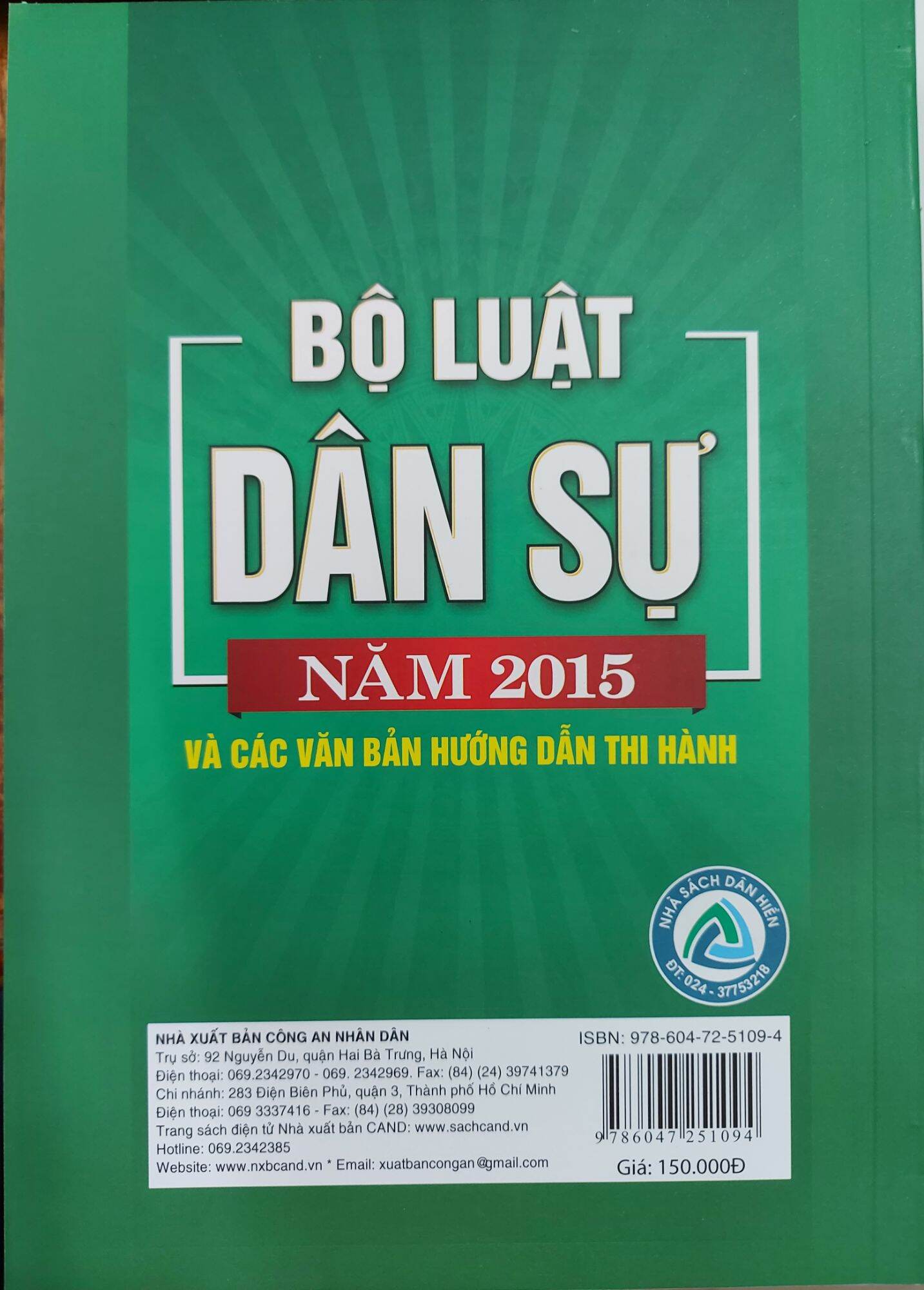 Bộ Luật Dân Sự 2015 và Các văn bản hướng dẫn thi hành