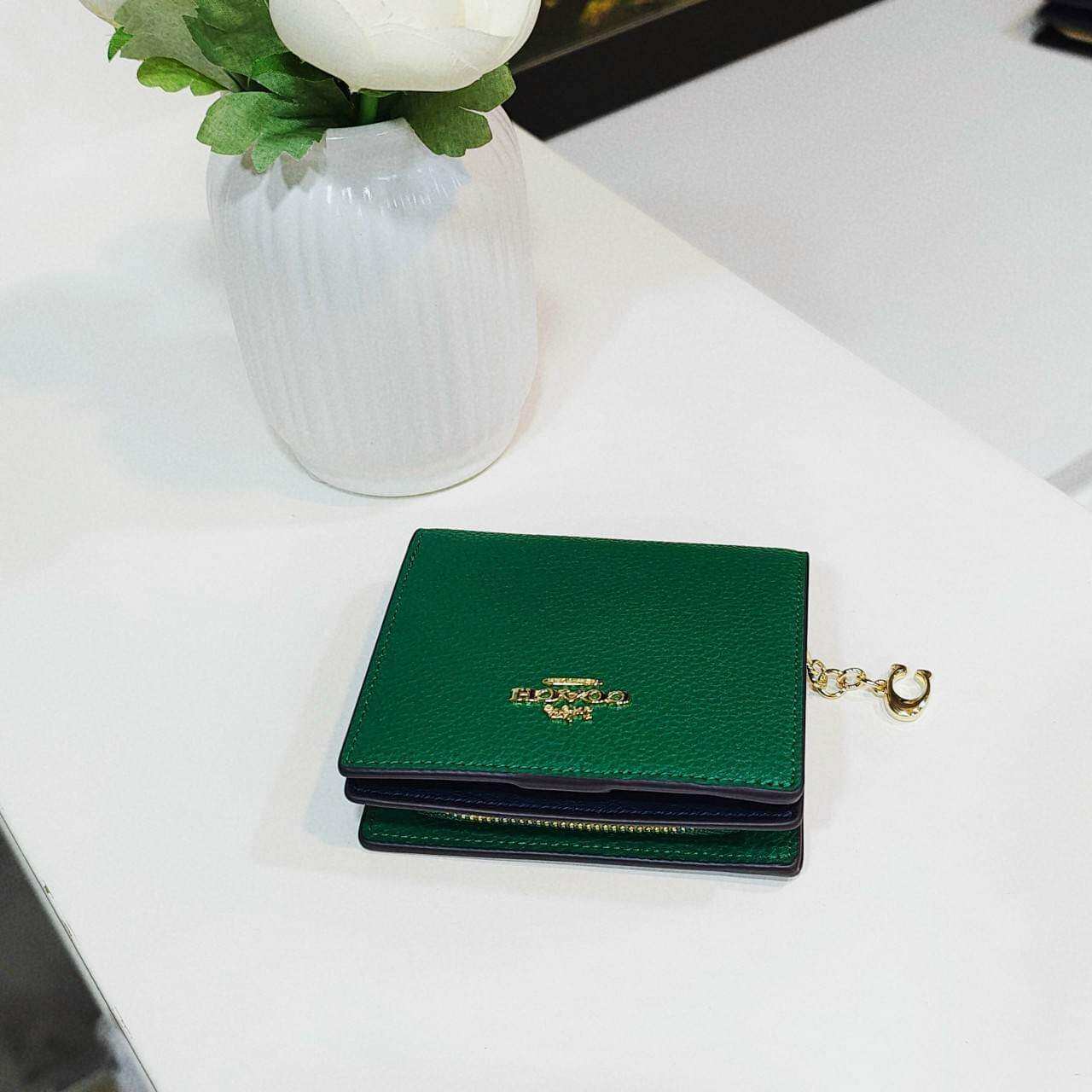 VÍ COACH® chất da rất dầy dặn da 🐂 100% xịn sò