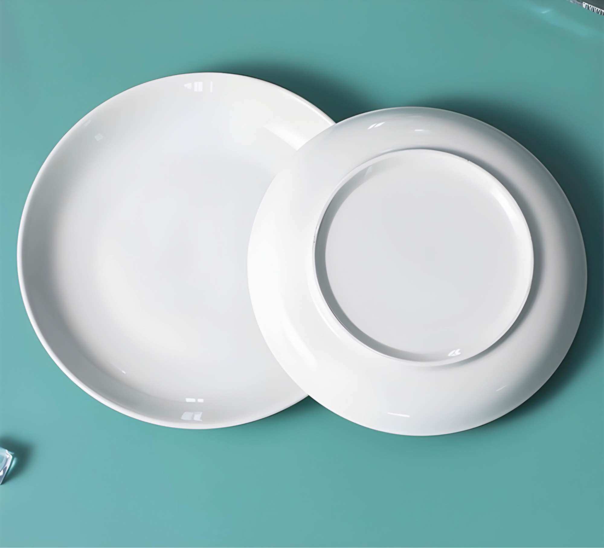 1 cái Dĩa sứ trắng sâu lòng kích thước 20 cm.