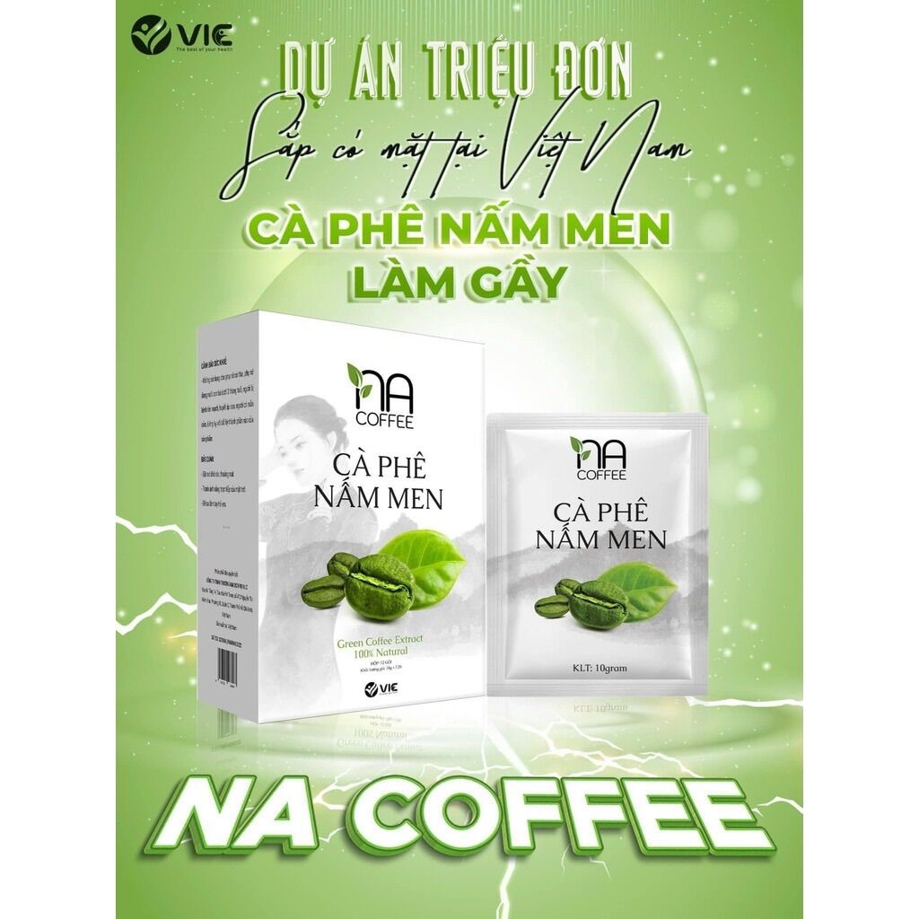 Cà Phê Nấm Men Giảm Cân Vic NA Coffee - Cà phê xanh làm gầy