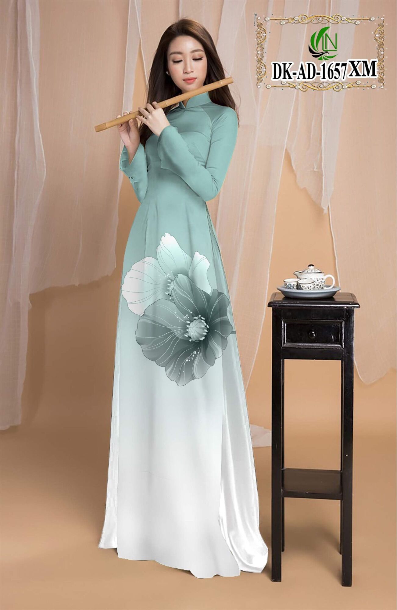 Vải áo dài màu chuyển sắc