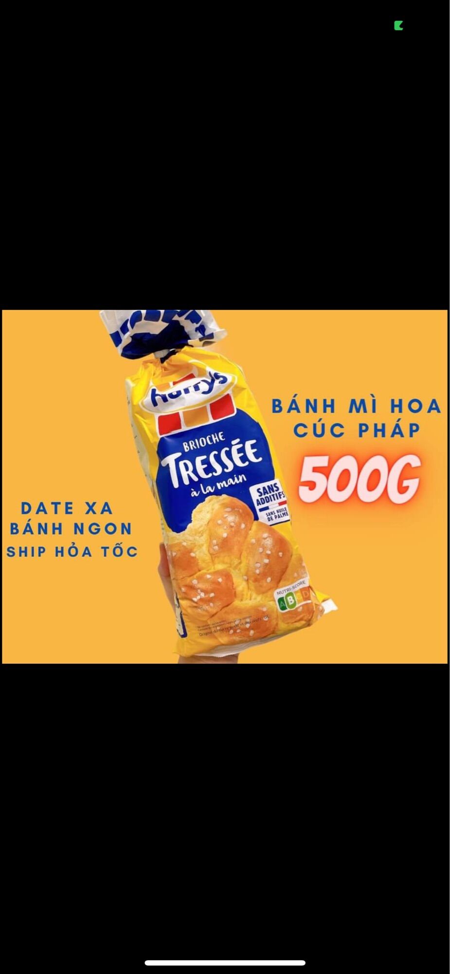 Bánh mì hoa cúc Pháp 500gram (date mới nhất thị trường, bánh mới về mỗi tuần ạ)