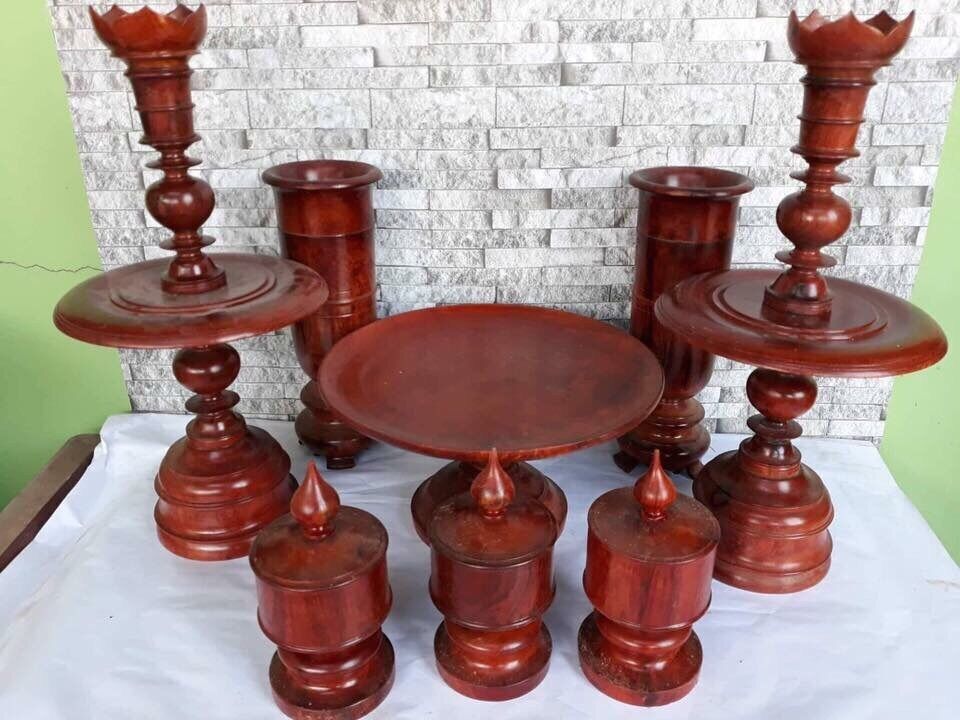 Bộ đài nén gỗ mít 8 món
