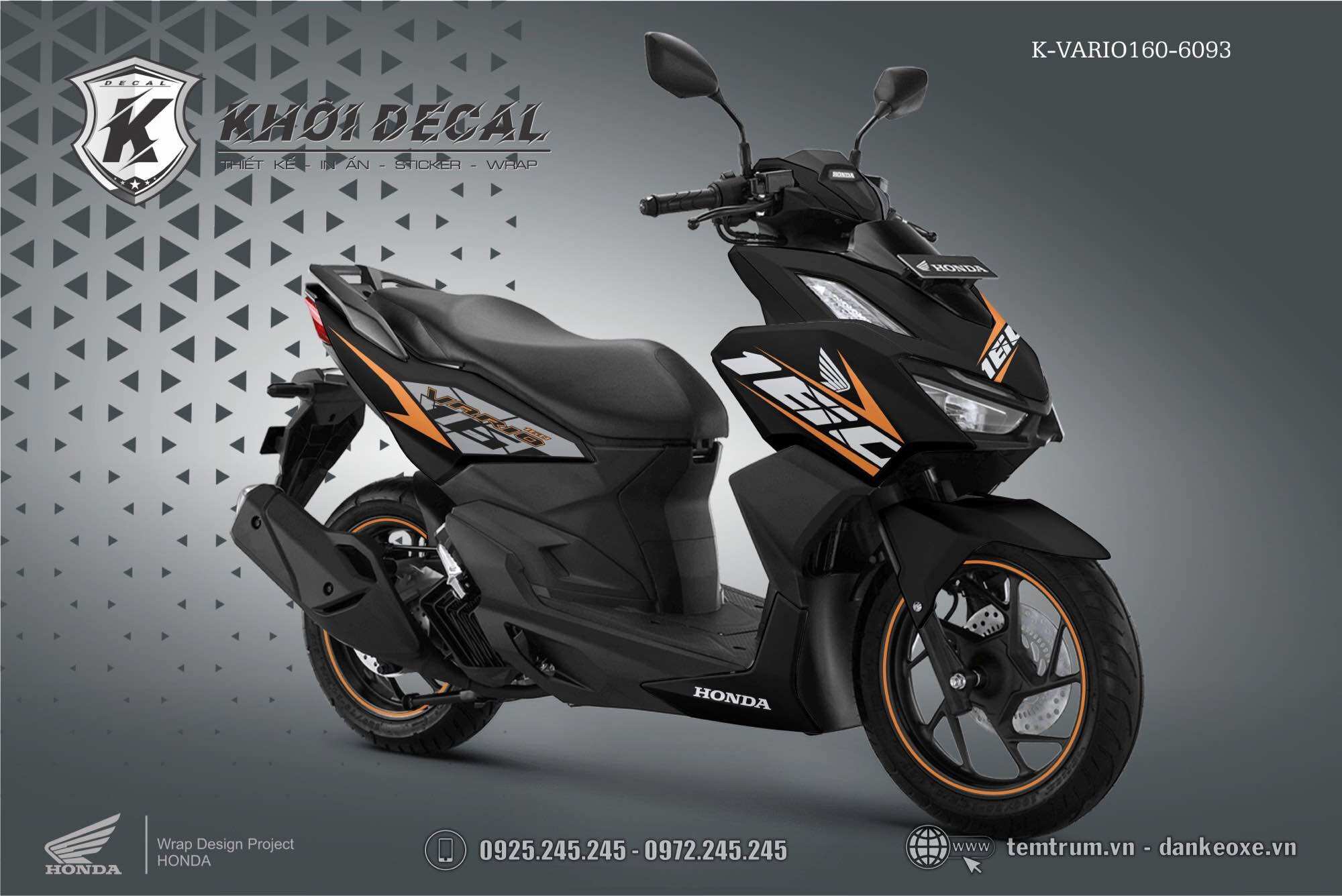 Tem Vario 160 decal cao cấp
