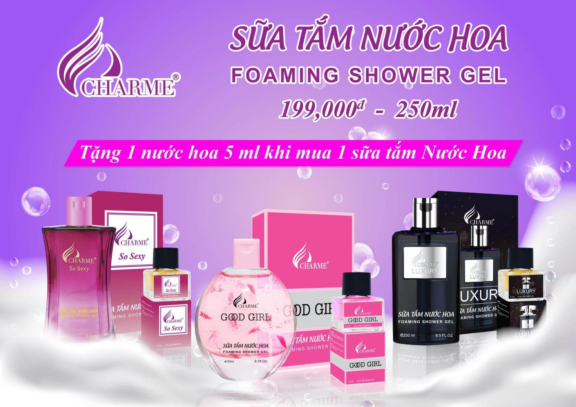 Sữa tắm nước hoa so sexy 250 ml