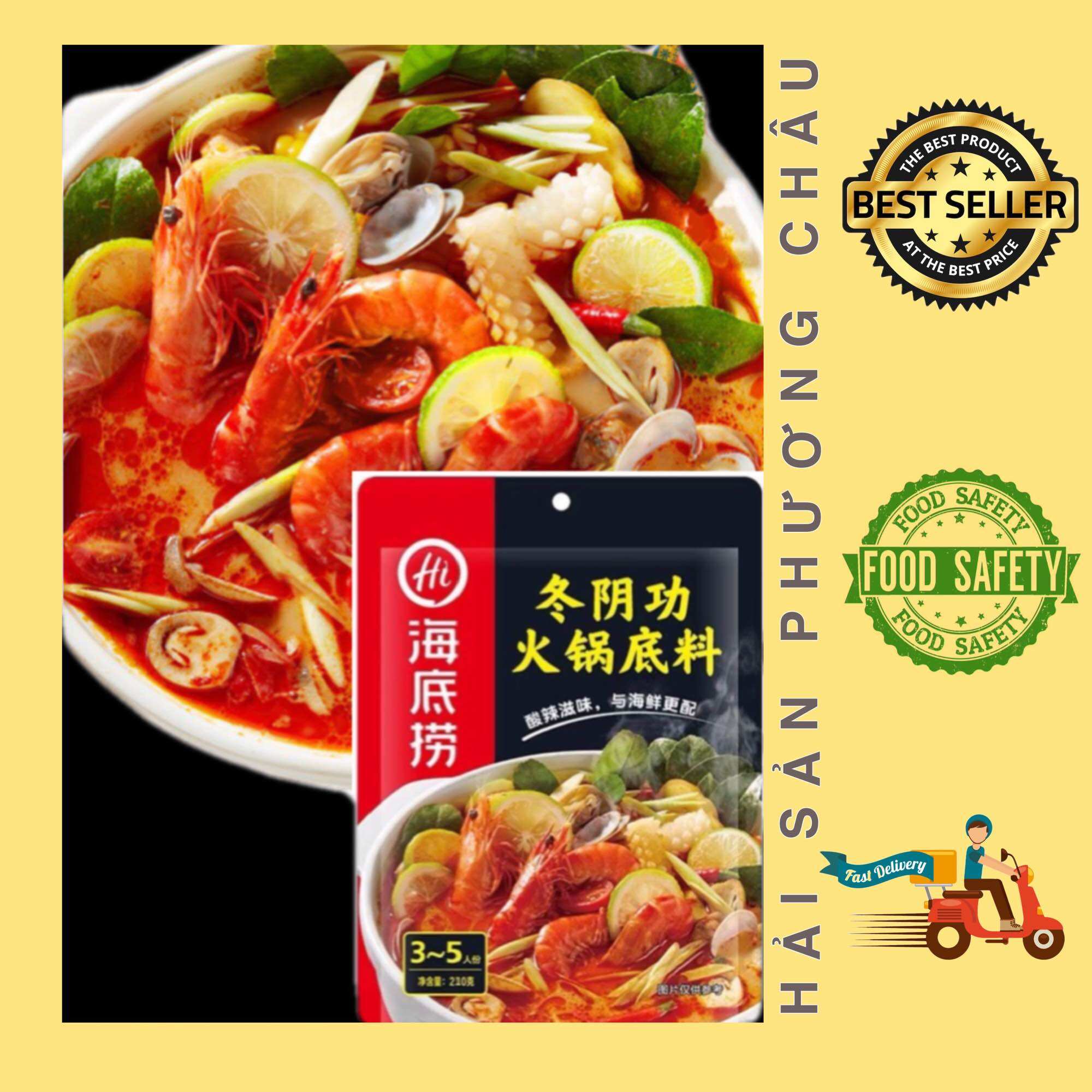 Cốt lẩu Thái Tomyum Haidilao 210g - gia vị lẩu hoàn hảo tại nhà