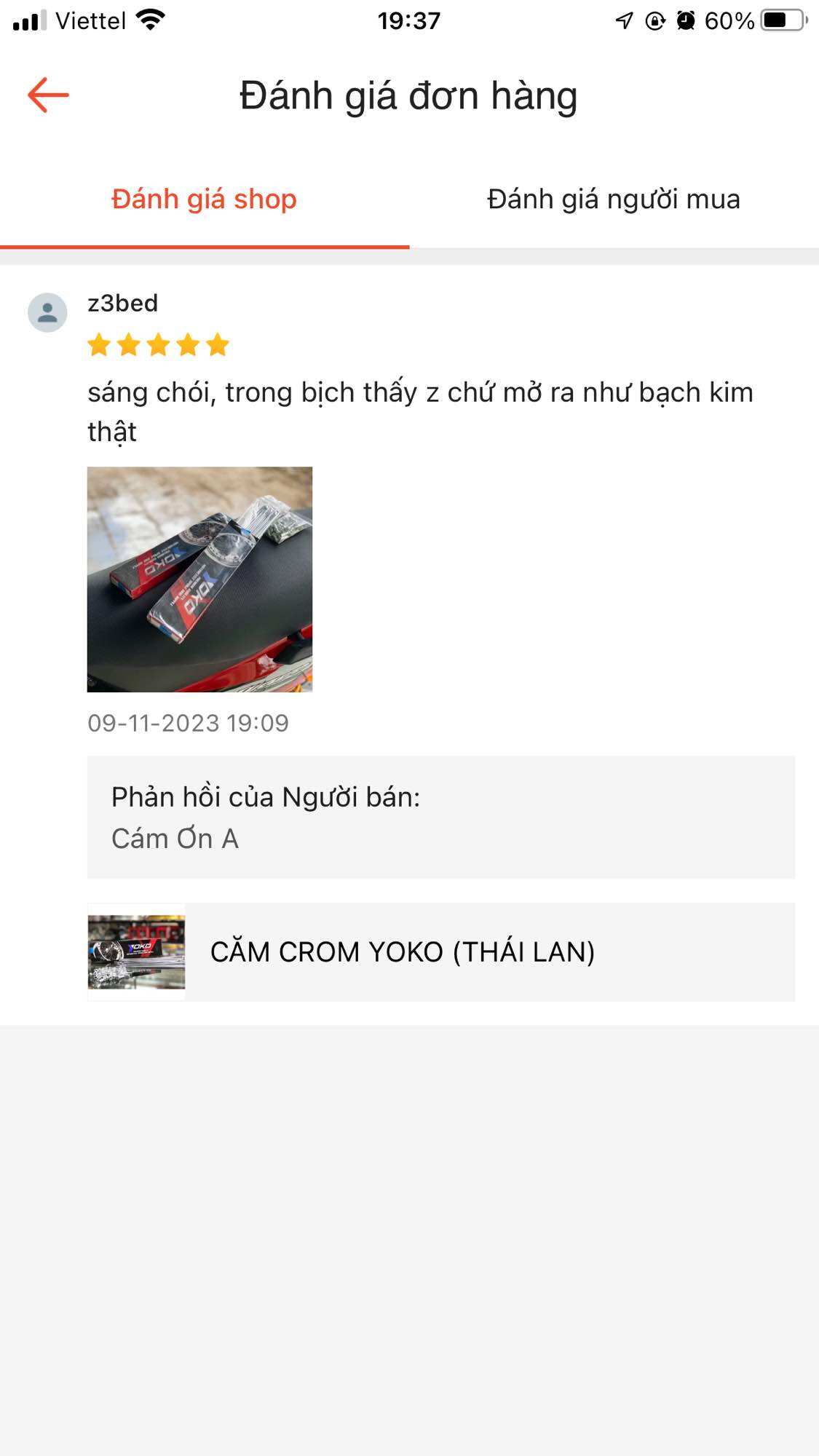 [HCM]CĂM MẠ CROM YOKO MADE IN THAILAND 100%