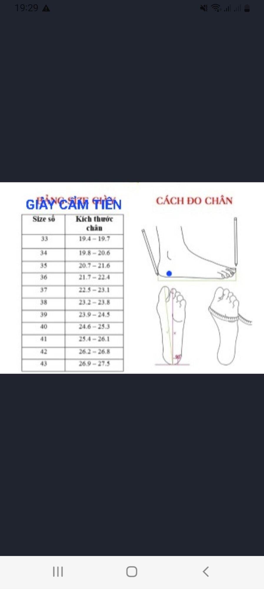 Ảnh thật guốc nữ size nhỏ 33 đến bigsize 44