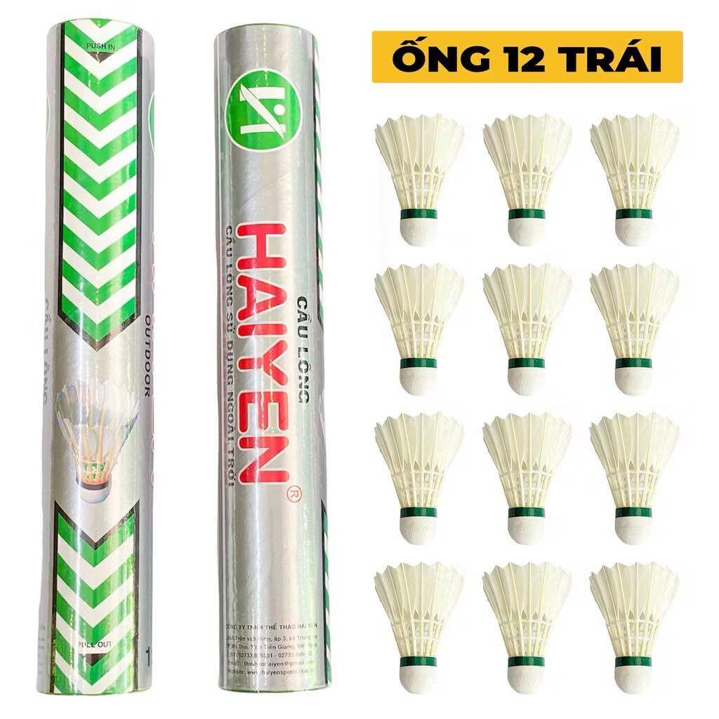 Cầu Lông Hải Yến Cao Cấp Vợt Cầu Lông Cán Vợt Sport Cao Su - Sét 2 Trái Nam Nữ