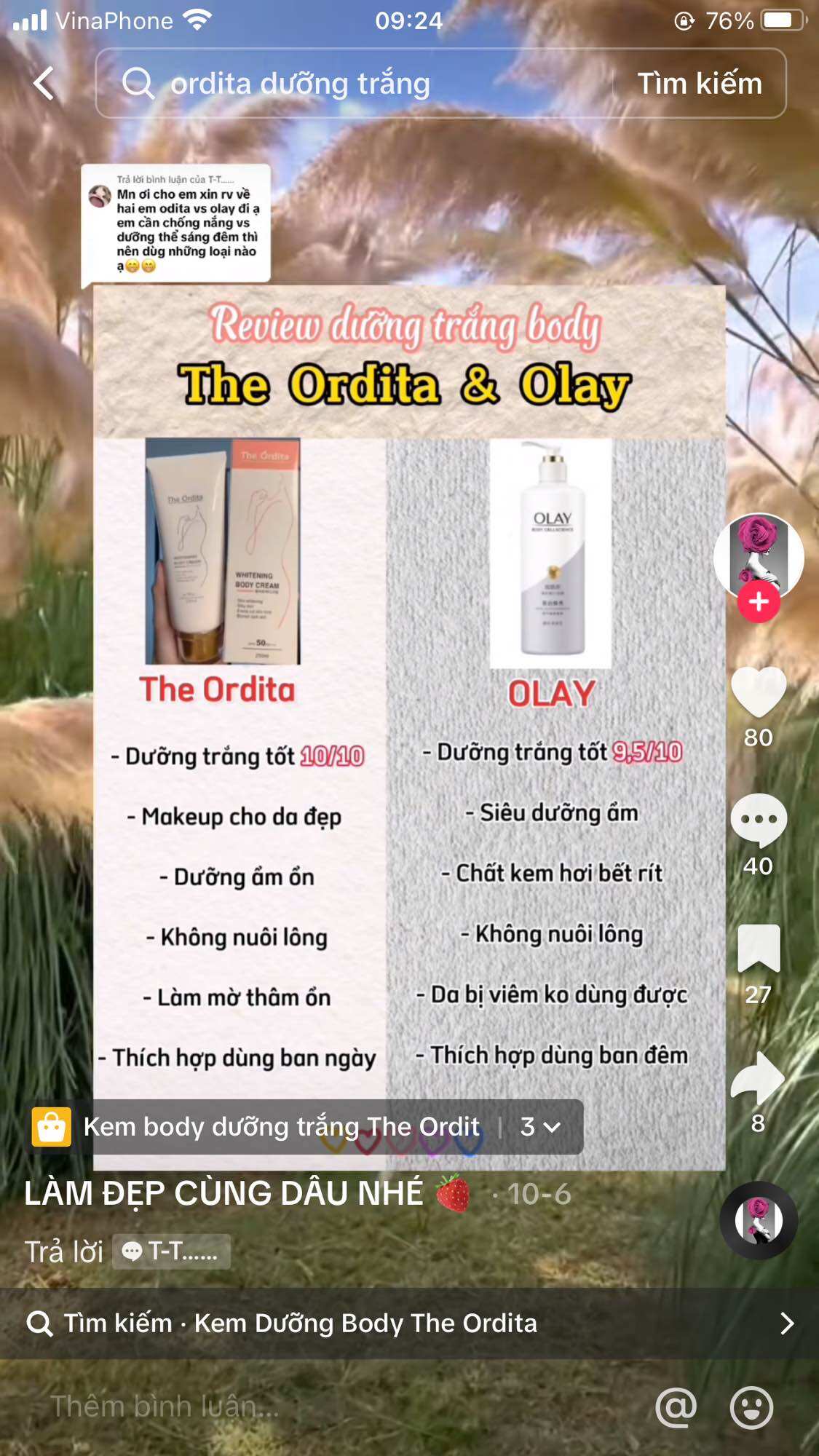 (Tặng mặt nạ) Kem Dưỡng Trắng Da Ordita