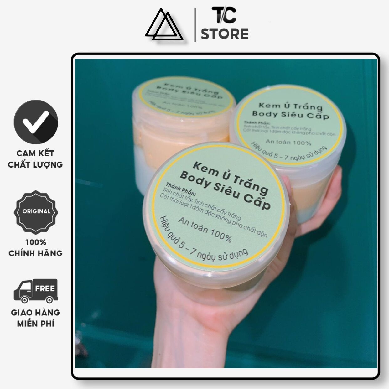 [HCM]Kem body cốt chuẩn Thái Mix 3 Tầng Tinh Chất Cấy Trắng Mạnh 5-7 Ngày giá 1 hủ dùng thử