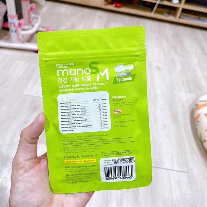 gói 30viên giảm cân mano sm thái lan