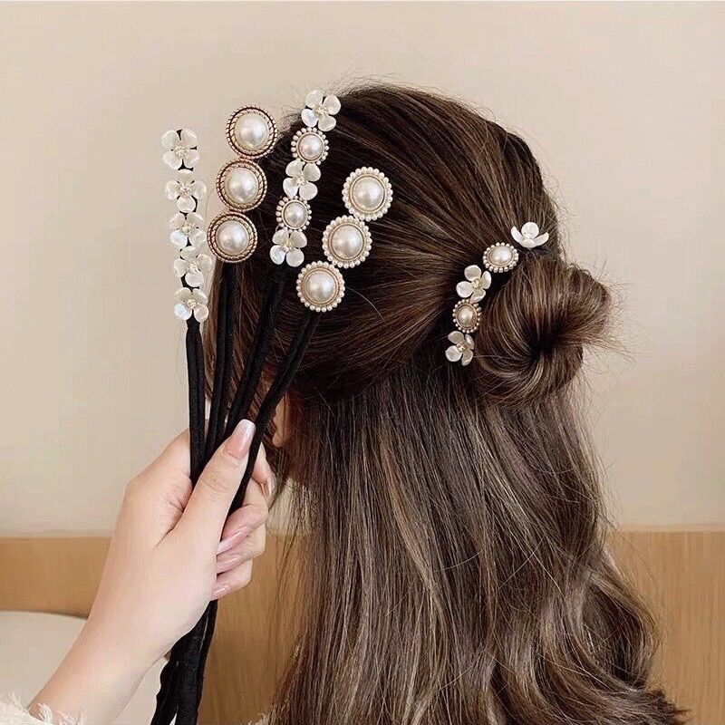 Dụng cụ búi tóc Hàn Quốc cho nữ ngọt ngào nữ tính, dụng cụ hỗ trợ tạo kiểu tóc