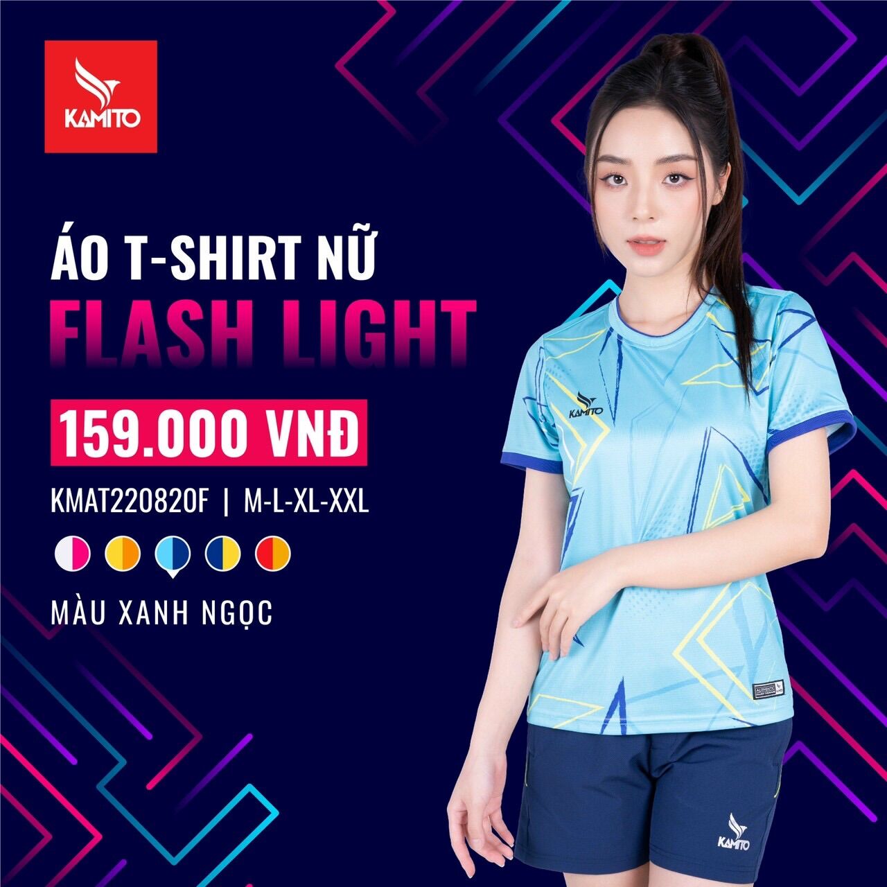 ÁO T-SHIRT THỂ THAO NỮ KAMITO