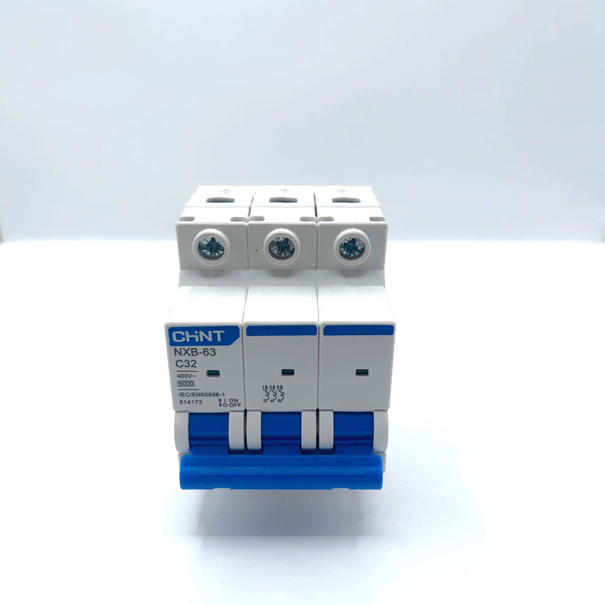 Aptomat MCB 3 Pha NXB-63 Chint 6A~ 63A, Dòng Cắt 6kA (Hàng chính hãng)