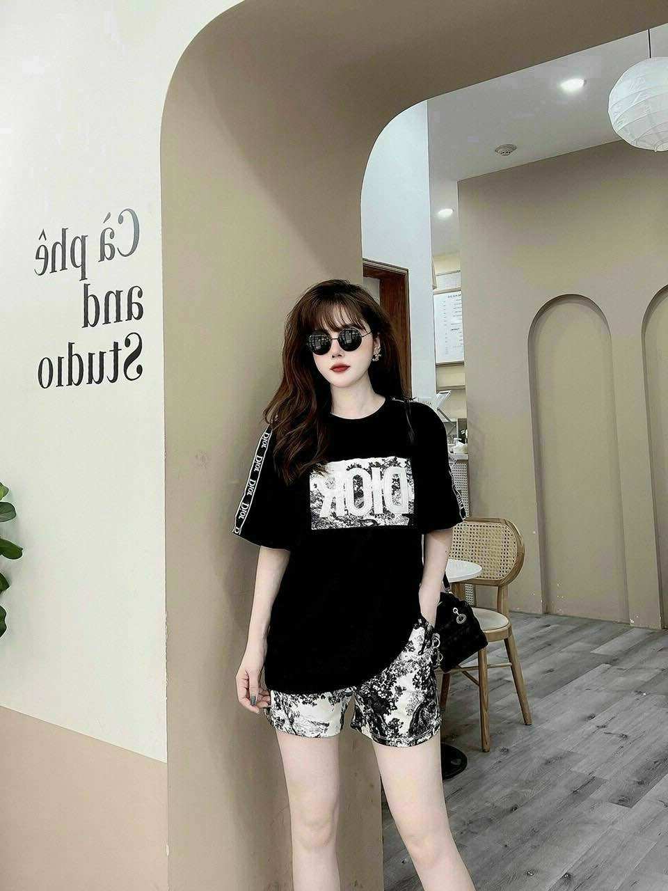 SÉT BỘ SHORT COTTON PHỐI 3D THÊU LOGO CAO CẤP