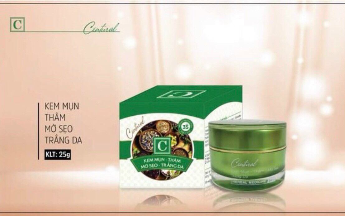 kem thảo dược Centural mụn thâm trắng da 25g