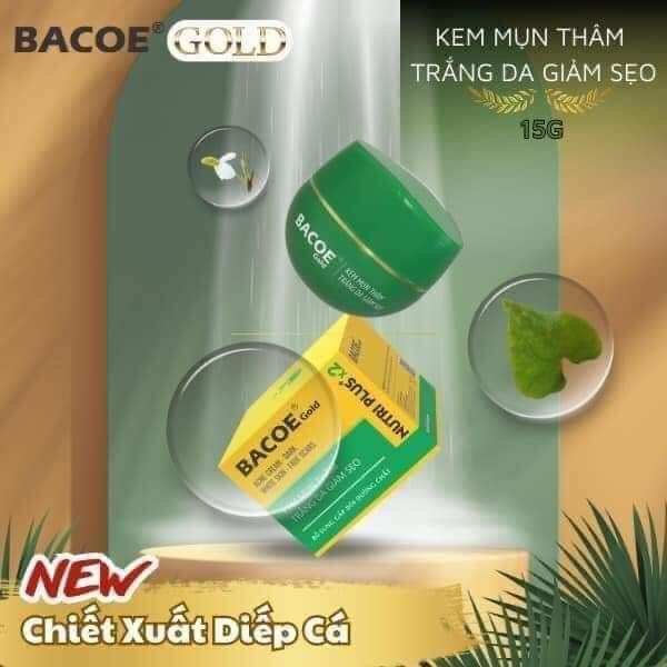 kem bacoe gold mụn thâm sẹo trắng da 15g