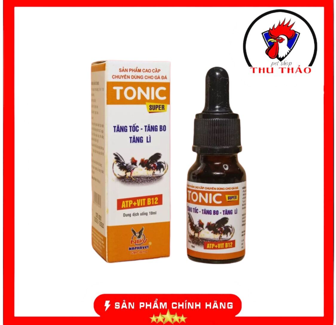 Thuốc nuôi gà đá B12 TONIC giúp tăng bo, bền sức cho gà đá lọ 10ml
