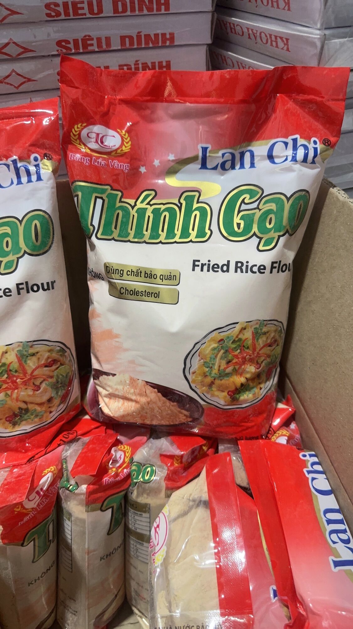 1kg Bột thính gạo Lan chi - Bột thính gạo thơm ngon