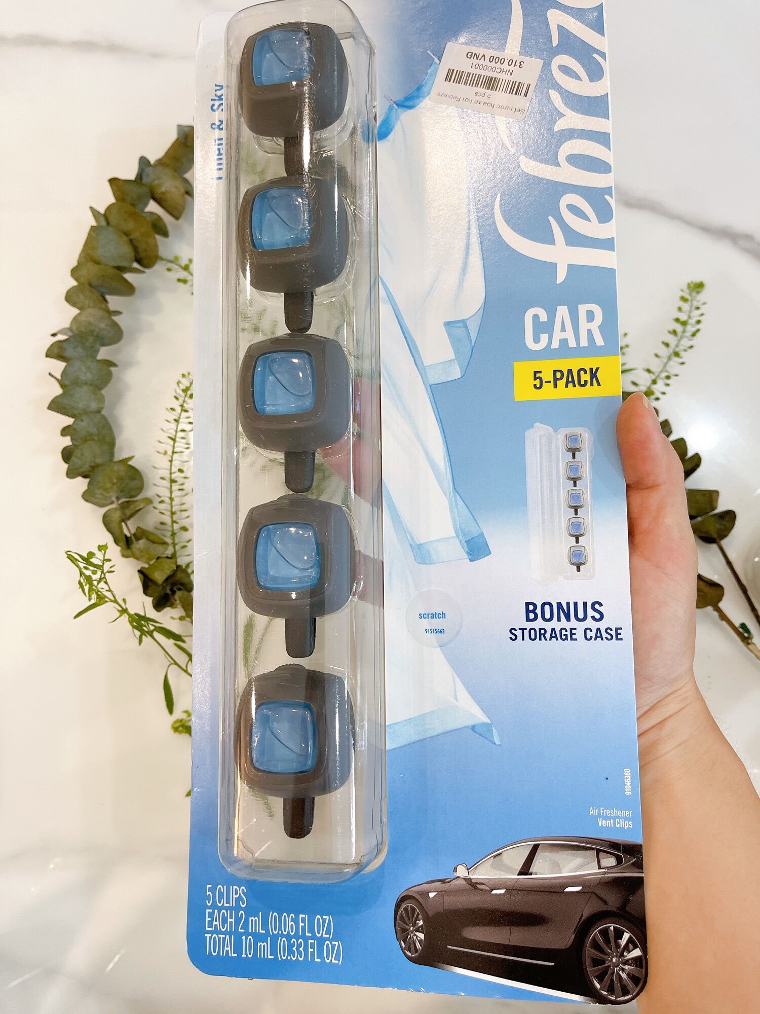 Nước hoa xe hơi Febreze set 5-pack
