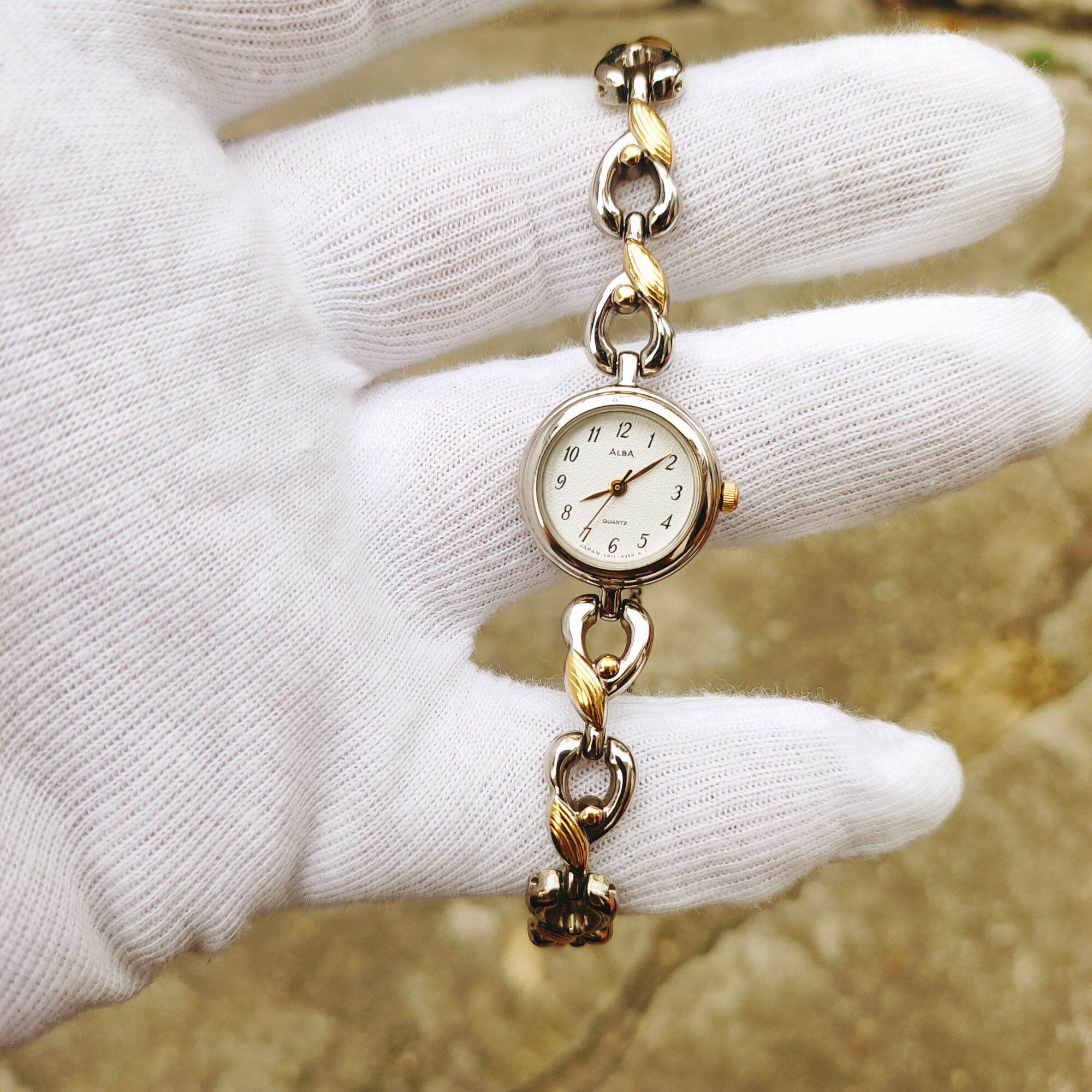 Đồng hồ nữ Alba Seiko, size 20mm , dây khóa zin độ mới cao