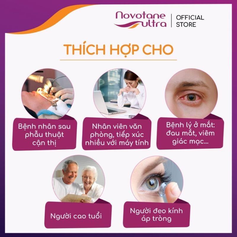 [HCM]Nước mắt nhân tạo Novotane Ultra - 5ml