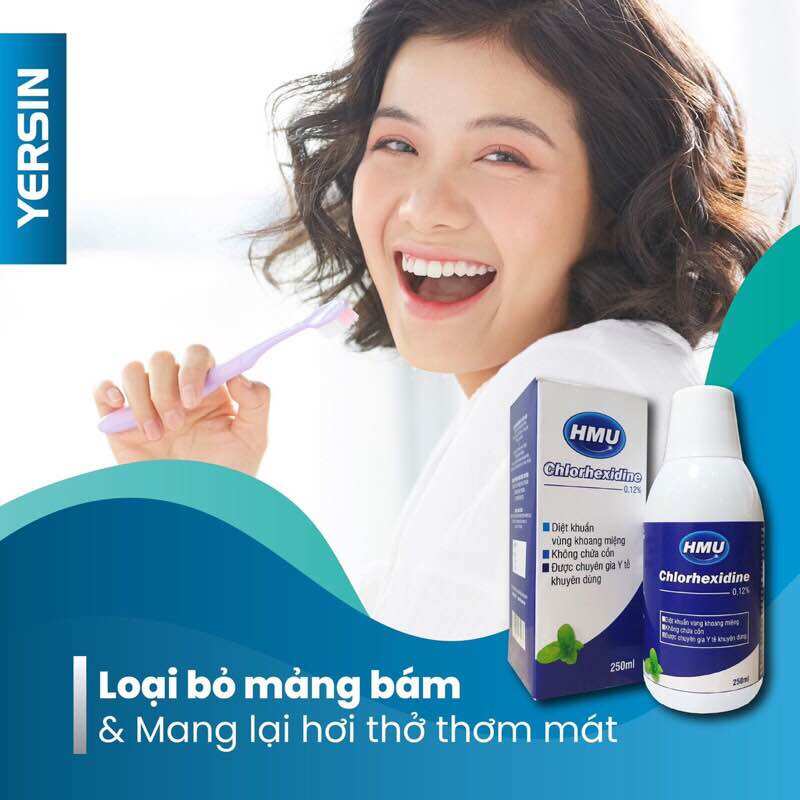 Nước súc miệng HMU Chlorhexidine 0.12%
