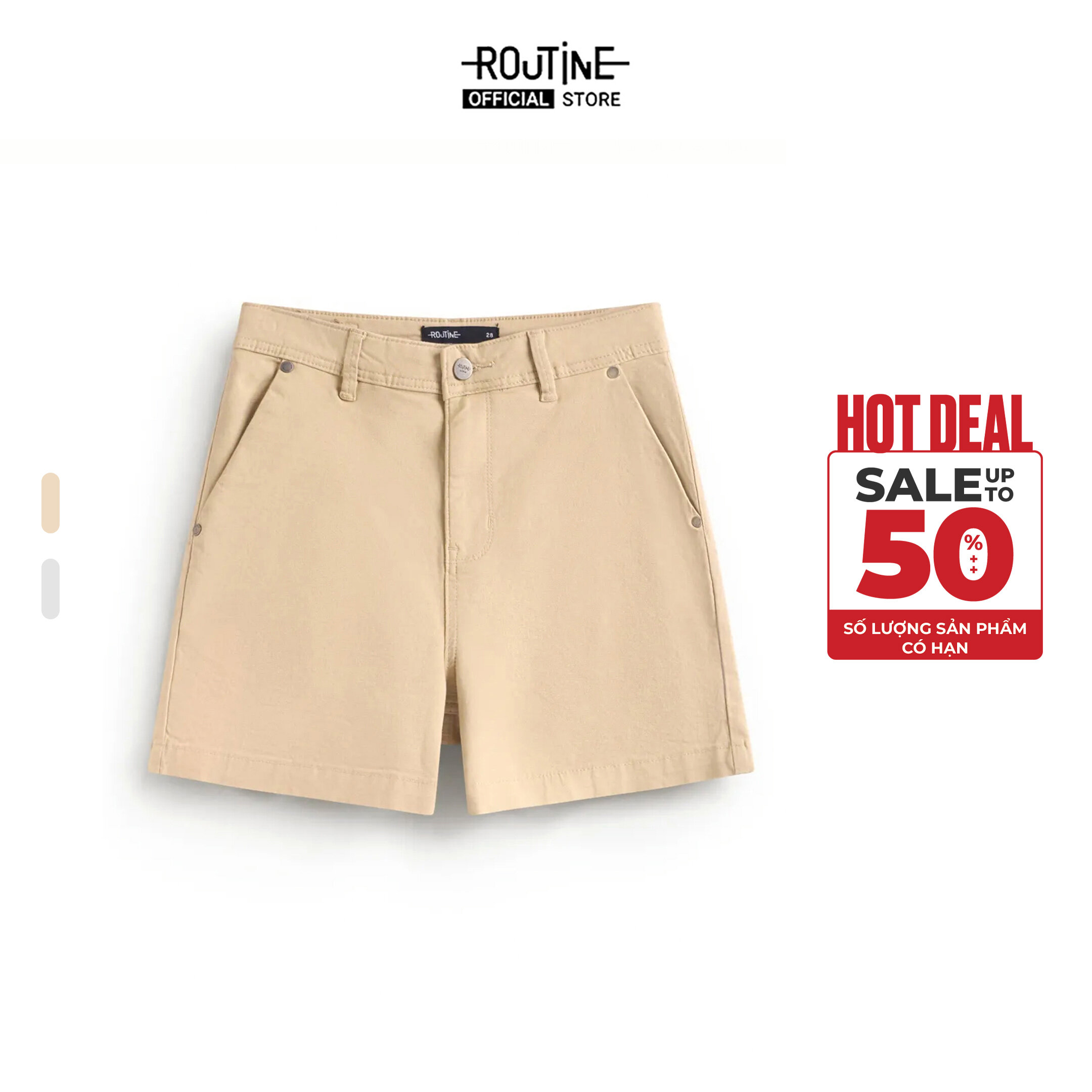  Quần Short Denim Nữ Form Straight - Routine 10F24DPSW001 
