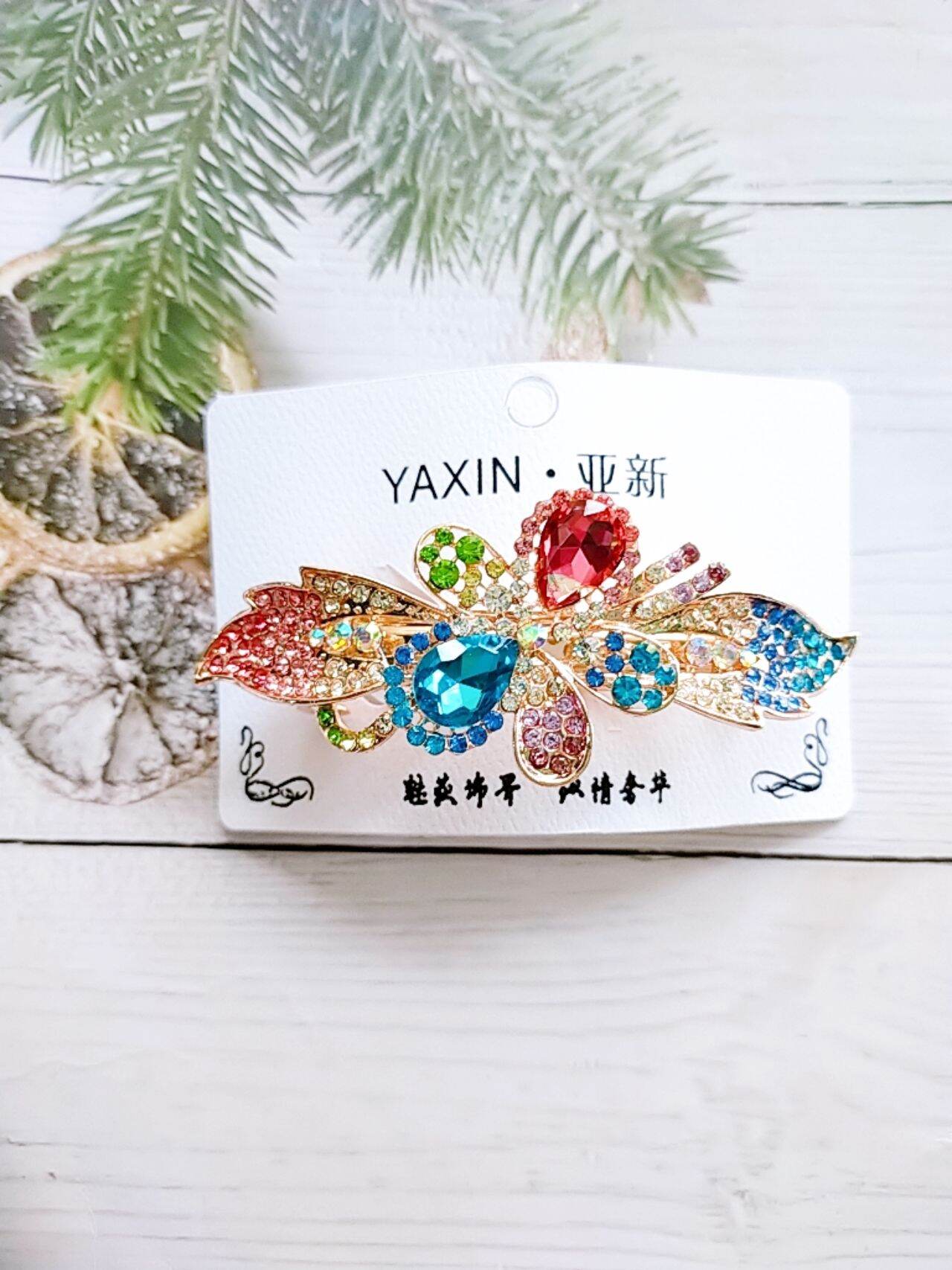 Kẹp tóc phía sau đính đá lấp lánh M001(kẹp 8 phân)