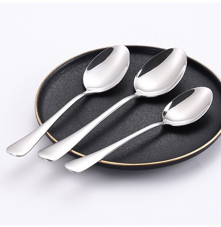 Muỗng inox ăn cơm phở đầu nhọn - M22