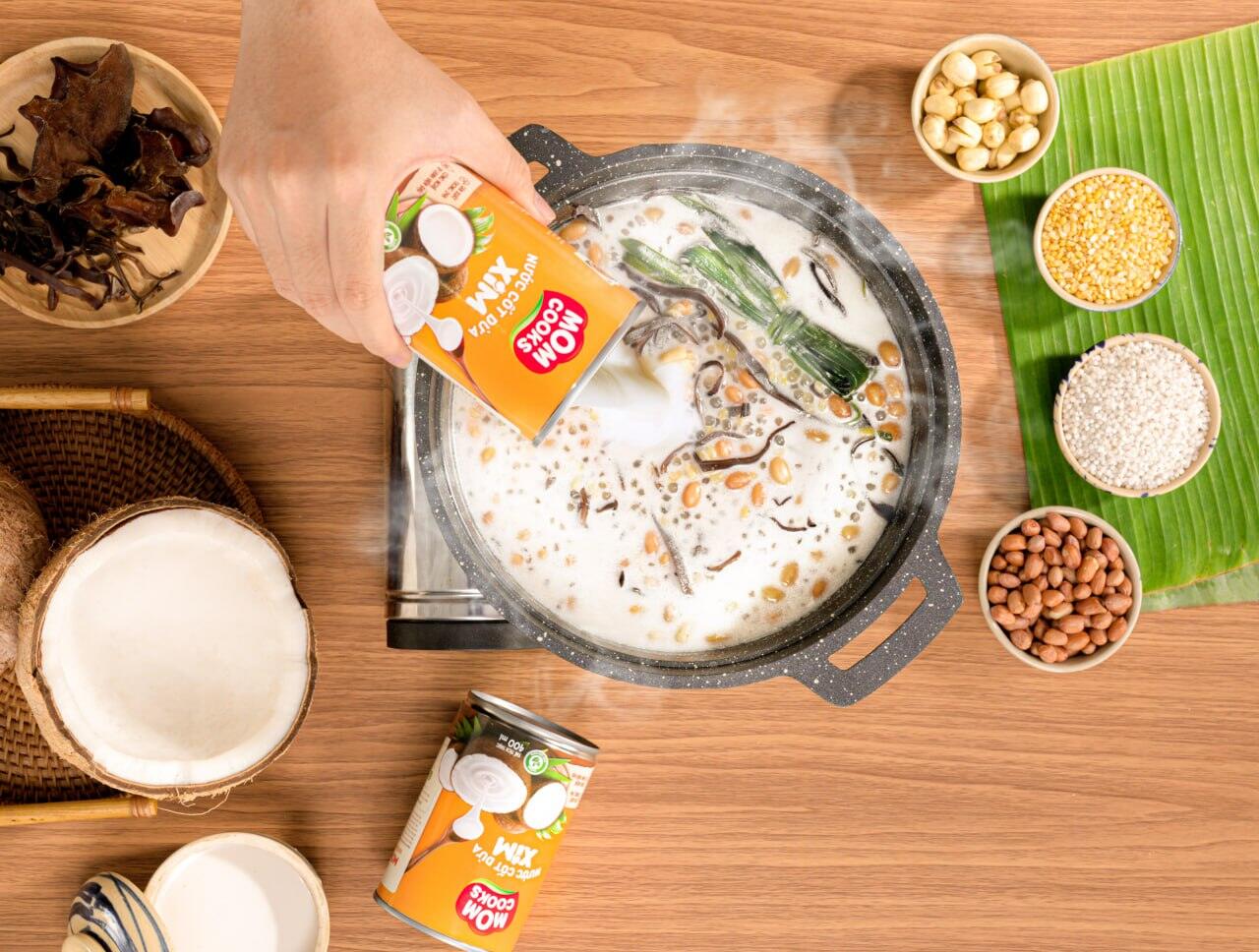 Nước cốt dừa Bến Tre đóng lon 400ml