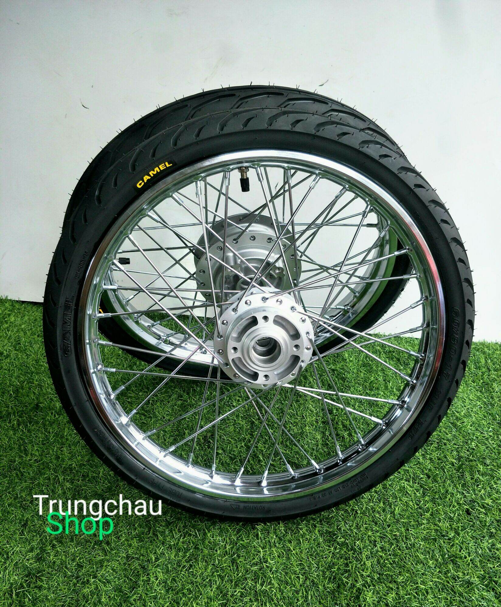 BÁNH CĂM EXCITER 135 NIỀN UNION ĐÙM MẠ CROM FULL VỎ RUỘT 70.80 BLAZETECH THÁI