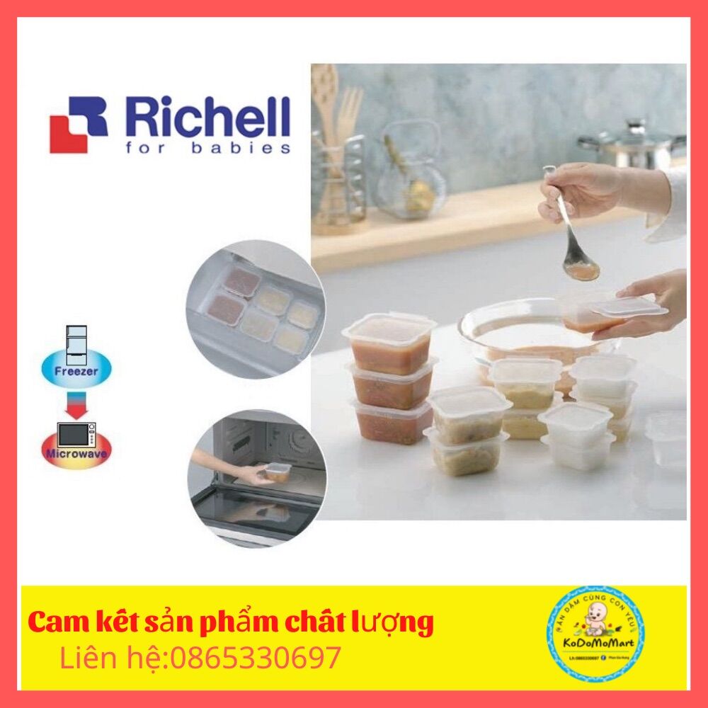 Khay Trữ Đông Richell  bộ chia thức ăn Nhật Bản