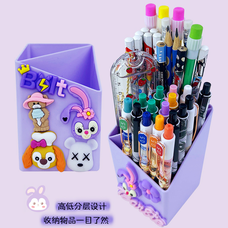 Hộp cắm bút 2 ngăn Barbie