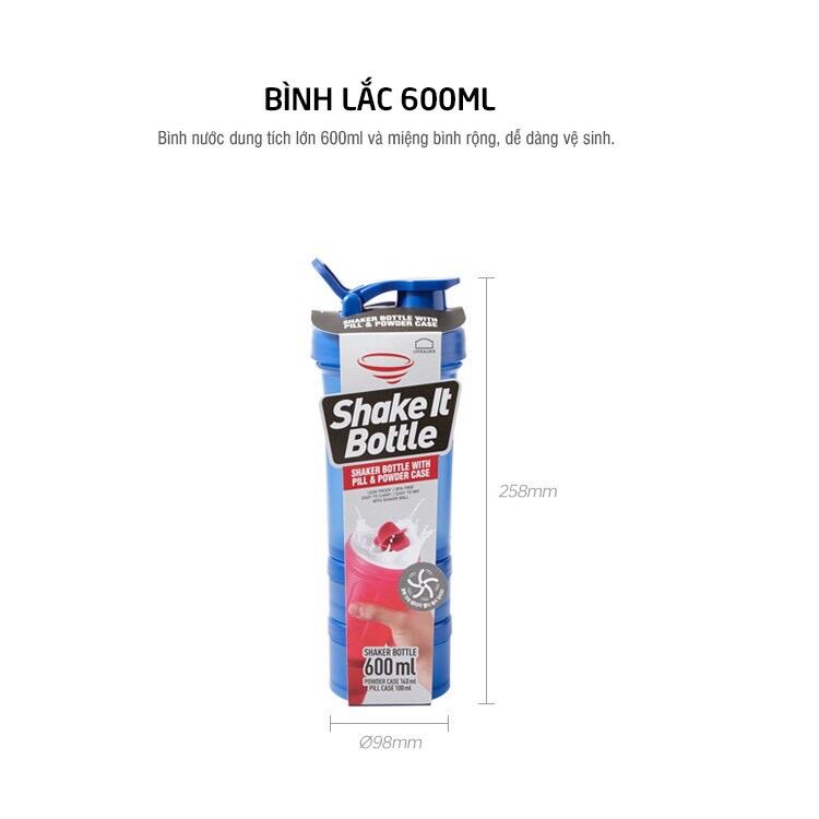 [HCM]Bình Lắc SHAKE IT Lock&Lock HAP945 (  600ml ) - hàng chính hãng
