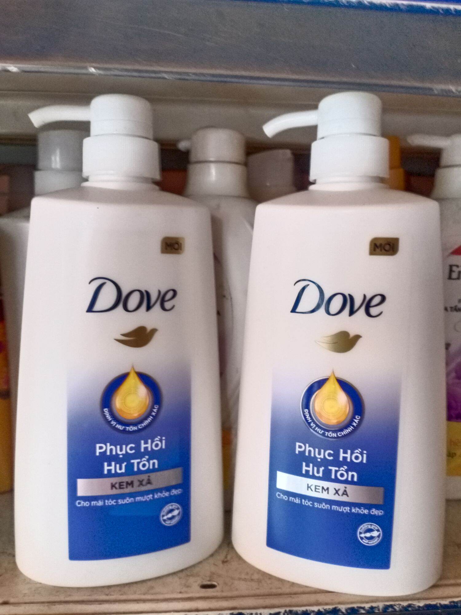 Kem xả phục hồi tóc Dove Phục Hồi Hư Tổn Công nghệ độc quyền Định Vị Hư