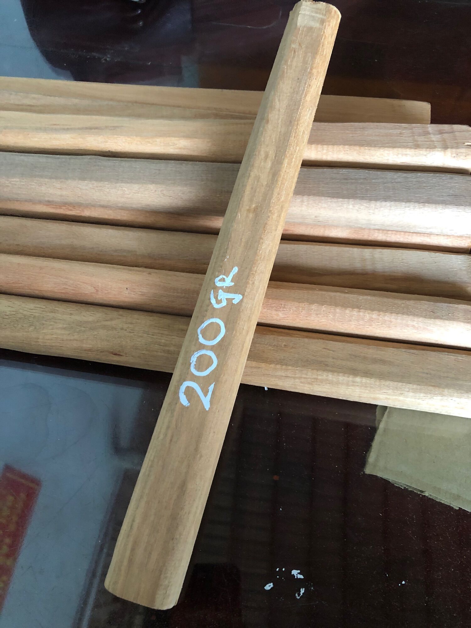Cán búa gỗ cứng thay thế cán gãy, hỏng loại búa 200gr