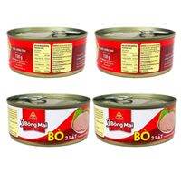 Combo 4 Hộp x 150g Bò 2 Lát 3 Bông Mai Vissan Date 2029 - V31